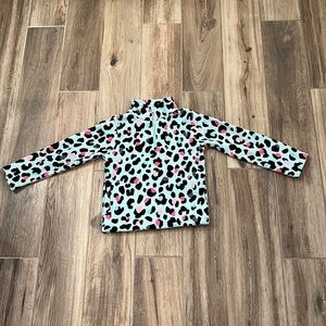Children’s Place 1/4 Zip Fleece Cheetah Size 5/6